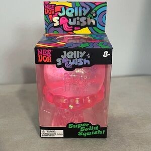 Needoh Jelly Squish Pink Super Solid Squish Toy viral hard to get!